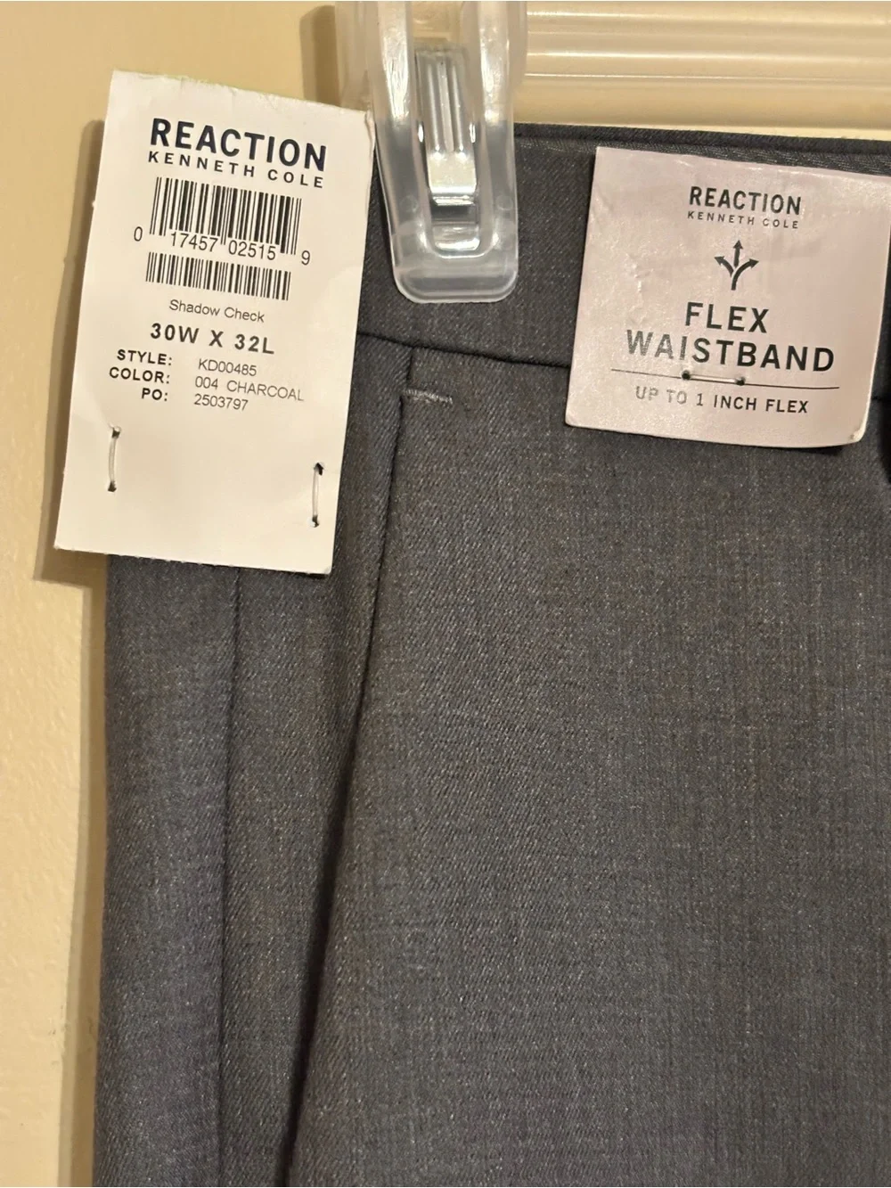 NWT Reaction by Kenneth Cole pants trouser men’s size 30x32